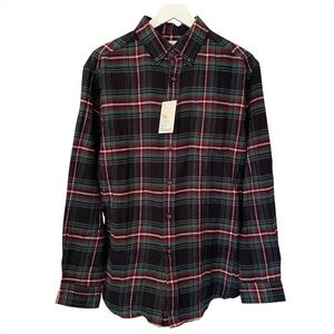 🚫SOLD🚫NWT Croft & Barrow The Extra Soft Flannel Woven Button Down Shirt Size M